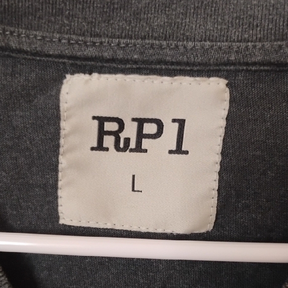 RP1 Gray Pocket Short Sleeve Tee Men's Large - Picture 2 of 4